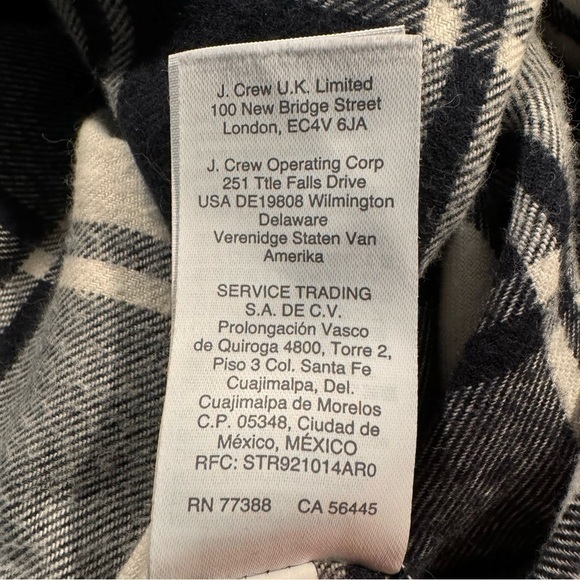 J. Crew (EUC) Men’s 100% Cotton Flannel Button Up Shirt, Size Large - Picture 7 of 10